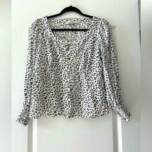 Flower print blouse